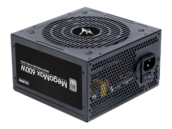 ZALMAN MegaMax ZM600-TXII - Strømforsyning (intern) - ATX12V 2.31 - 80 PLUS - AC 200-240 V - 600 watt - aktiv PFC
