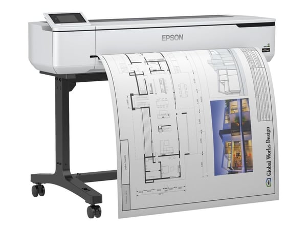 EPSON SureColor SC-T5100 36 tuuman suurkuvatulostin värillinen mustesuihkutulostin Rulla 91,4cm 2400x1200dpi Gigabit LAN Wi-Fi USB 3.0 Leikkuri
