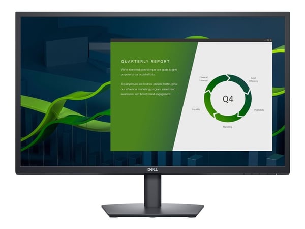 Dell E2722H - LED-skjerm - 27" - 1920 x 1080 Full HD (1080p) @ 60 Hz - IPS - 300 cd/m² - 1000:1 - 5 ms - VGA, DisplayPort - med 3 års Advanced Exch...