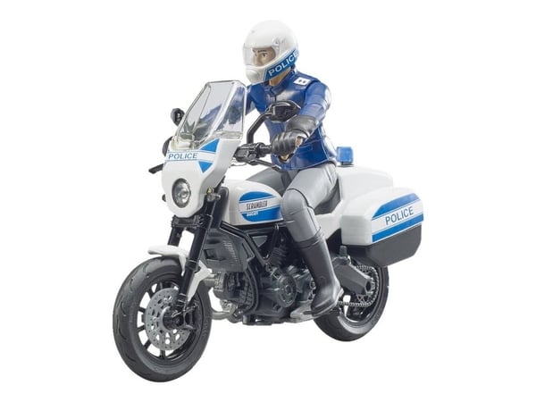 Bruder bworld Ducati Scrambler FT politimotorcykel legetøj
