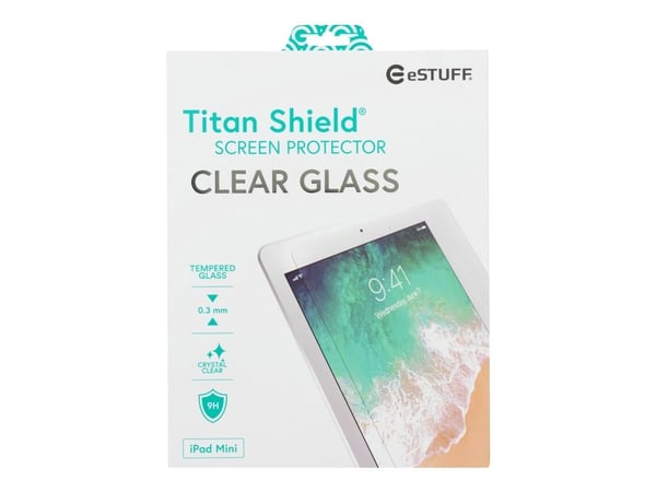 eSTUFF Titan Shield - Skjermbeskyttelse for nettbrett - glass - blank