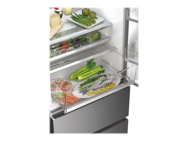 Haier 3D 70 Series 7 HTW7720ENMP - Jääkaappipakastin - Pakastin - Wi-Fi - leveys: 70 cm - syvyys: 67,5 cm - korkeus: 200,6 cm - 483 litraa - E-luok...