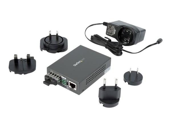 StarTech.com Singlemode (SM) SC-kuitumuunnin 10/100/1000-verkkoon, 10km, Gigabit Ethernet, 1310nm, w/ Auto Negotiation, Gigabit Ethernet to Single ...