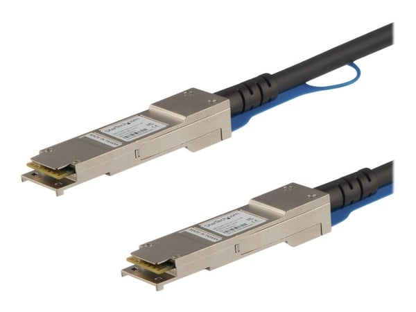 StarTech.com MSA ukodet kompatibel 5 m 40G QSFP+ til QSFP+ direktekoblingskabel Twinax, 40 GbE QSFP+ kobber DAC 40 Gbps lav effekt passiv transceiv...