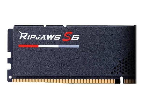 G.Skill Ripjaws S5 - DDR5 - sett - 32 GB: 2 x 16 GB - DIMM 288-pin - 5600 MT/s / PC5-44800 - CL40 - 1.2 V - ikke-bufret - ikke-ECC - matt svart