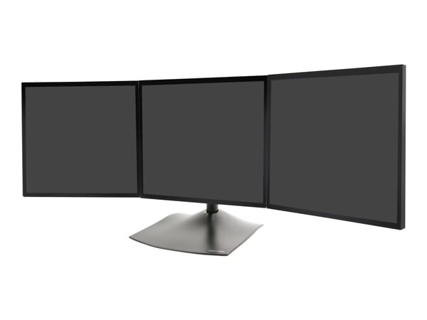 Ergotron DS Series DS100 Triple Monitor Desk Stand, 14 kg, 53,3 cm (21"), 75 x 75 mm, 100 x 100 mm, musta
