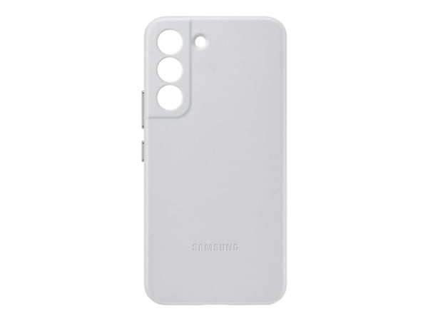 Samsung EF-VS901 - Baksidesskydd för mobiltelefon - genuint läder - ljusgrå - för Galaxy S22
