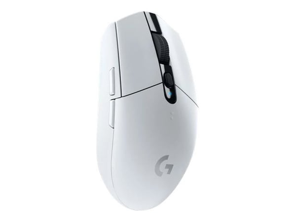 Logitech G G305 - Mus - optisk - 6 knapper - trådløs - 2.4 GHz - USB trådløs mottaker - hvit