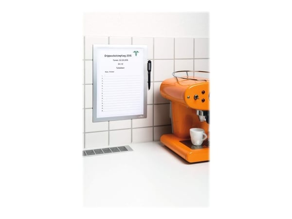 DURABLE DURAFRAME NOTE - Dokumentholder - for A4 - metallic sølv