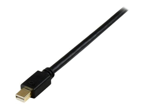 StarTech 3 ft Mini DisplayPort to DVI Active Adapter Converter Cable - 3ft (0.9m) Active mDP to DVI M/M Cable for PC 1920x1200 - Black (MDP2DVIMM3B...
