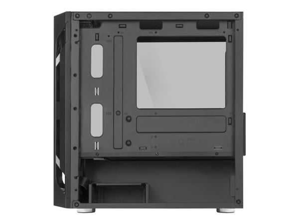 SilverStone FARA H1M - Mikro - micro ATX - sidepanel med vindu (herdet glass) - ingen strømforsyning (ATX / PS/2) - svart - USB/lyd