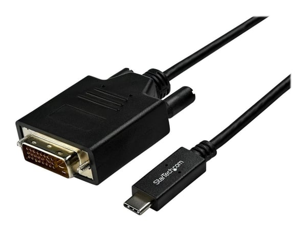 StarTech 10ft (3m) USB C to DVI Cable, 1080p (Single Link) USB Type-C (DP Alt Mode HBR2) to DVI-Digital Video Adapter Cable, Thunderbolt 3 Compatib...