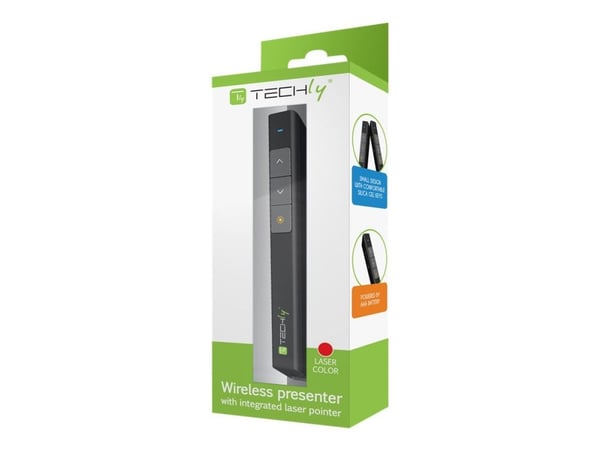 TECHly - Presentasjonsfjernstyring - RF - svart