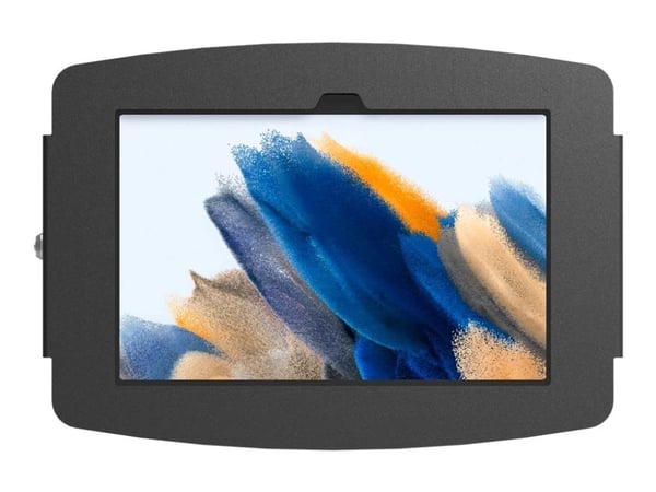 Compulocks Galaxy Tab A8 10.5" Space Enclosure Wall Mount - Kotelo - tabletille - lukittava - kiiltävä alumiini - musta - näytön koko: 10.5" - kiin...