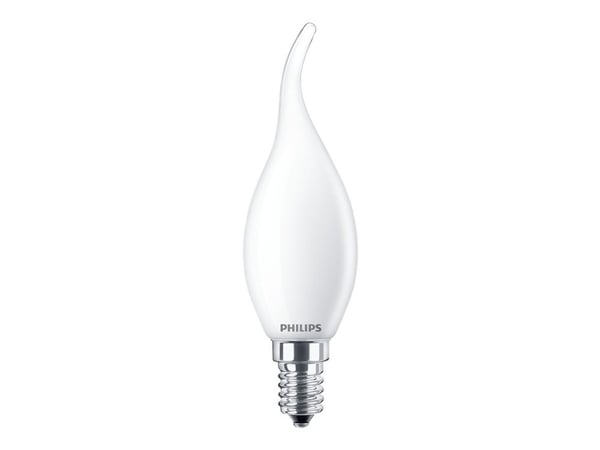 Philips - LED-lyspære - form: BA35 - mattslipt finish - E14 - 2.2 W (ekvivalent 25 W) - klasse E - varmt hvitt lys - 2700 K