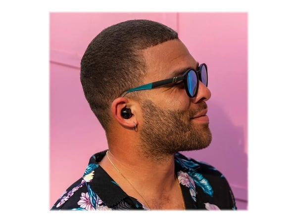 JLab Audio Go Air POP - True wireless-hodetelefoner med mikrofon - i øret - Bluetooth - svart