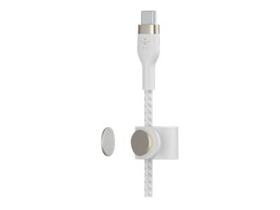 Belkin BOOST?CHARGE PRO Flex, 1 m, USB C, USB C, USB 2.0, Valkoinen