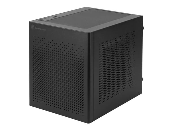 SilverStone SUGO SG16 - Kube - Mini-DTX - ingen strømforsyning (ATX / PS/2 / SFX / SFX-L) - svart - USB/lyd