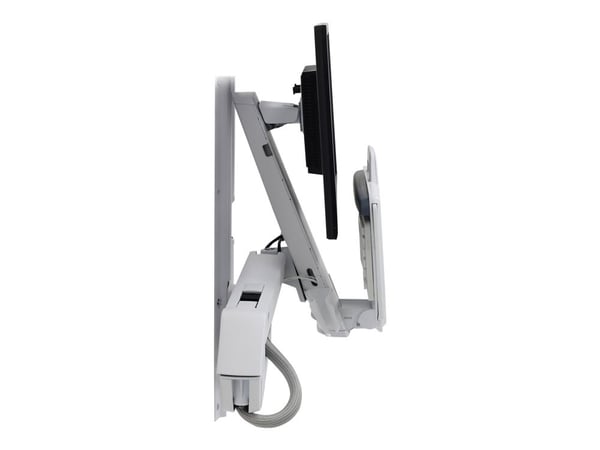 Ergotron StyleView Sit-Stand Combo - Monteringssett (leddarm, tastaturbakke) - for LCD-skjerm / PC-utstyr - aluminium, kvalitetsplast - hvit - skje...