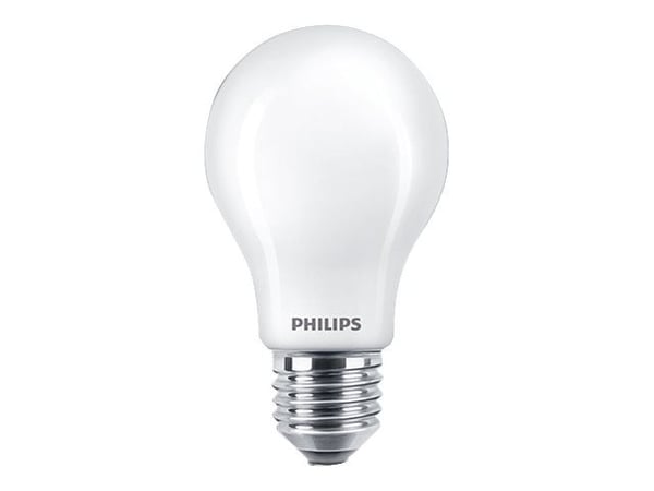Philips - LED-lyspære - form: A60 - mattslipt finish - E27 - 7 W (ekvivalent 60 W) - klasse E - varmt hvitt lys - 2700 K (en pakke 3)