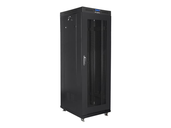 Lanberg - Rack skap - med display, 4 kjølevifter - svart, RAL 9004 - 37U - 19"