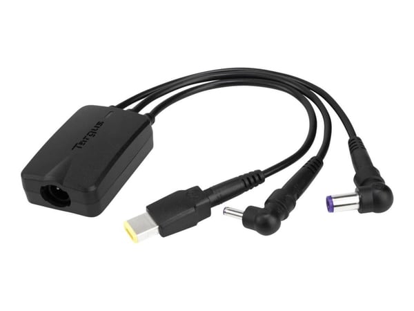 Targus 3-Way DC Charging Hydra - Strømadapter - 3-stiftsstrøm - svart - Europa - for Targus Universal USB 3.0, Universal USB 3.0 DV4K