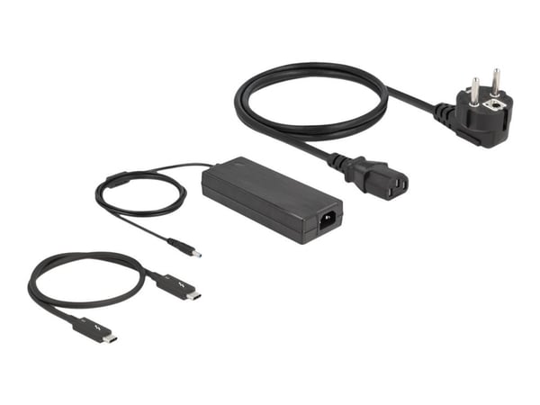 DeLOCK 87777, Langallinen, Thunderbolt 3, 60 W, 3,5 mm, 10,100,1000 Mbit/s, Harmaa
