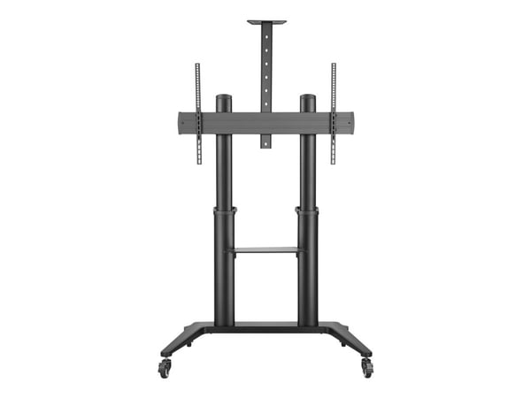 VivoLink Mobile stand - Vogn - for LCD-TV - aluminium - svart