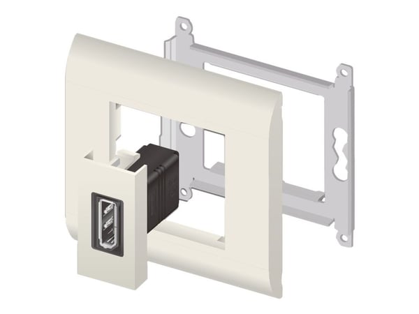 Delock - Easy 45 - click i-moduuli - DP - valkoinen, RAL 9003