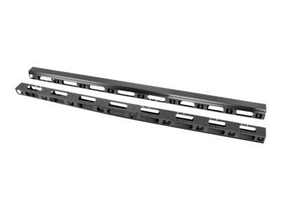 Lanberg - Rackkabelstyringspanel (vertikal) - svart - 42U - 19" (en pakke 2)