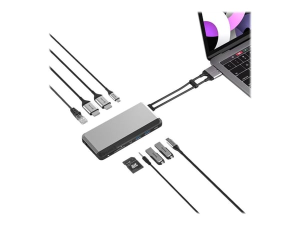 ALOGIC USB-C Super Dock - Telakointiasema - USB-C / Thunderbolt 3 - 2 x HDMI - GigE