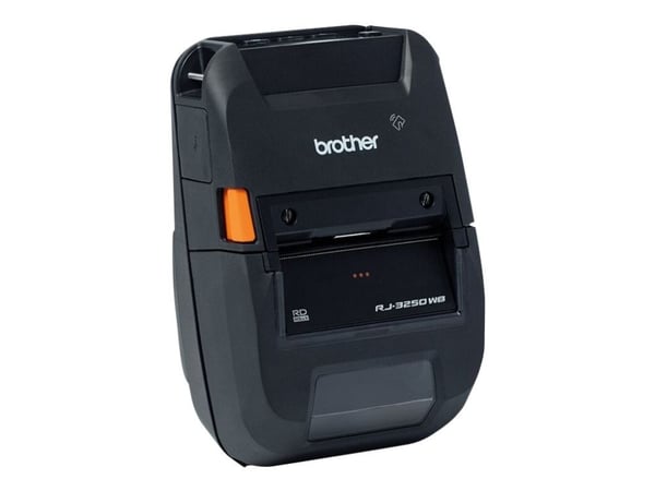 Brother RuggedJet RJ-3250WBL - Etikettskriver - direktetermisk - Rull (7,2 cm) - 203 dpi - inntil 127 mm/sek - USB-C, NFC, Bluetooth 5.0, Wi-Fi(n)