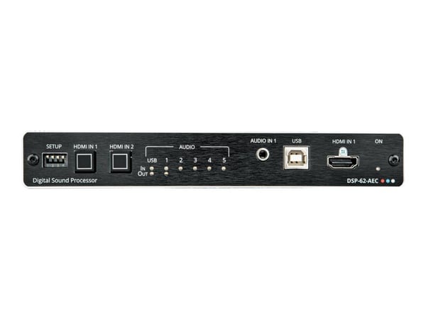 Kramer Electronics DSP-62-AEC, AV-matriisikytkin, 3840 x 2160 pikseliä, 18 Gbit/s, Musta, Alumiini, CE, FCC