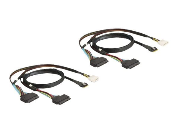 Delock - Lagringskontroller - 4-kanals - U.2 NVMe - lav profil - PCIe 4.0 x16