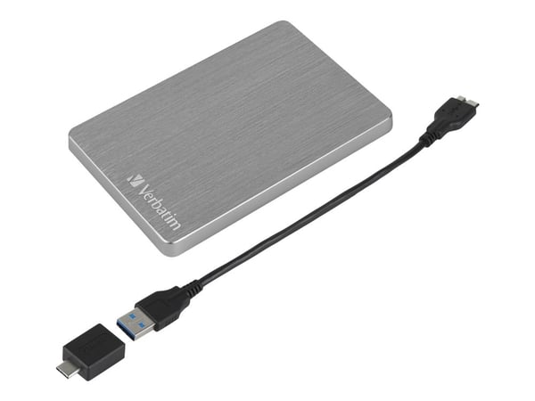 Verbatim Store 'n' Go Slim - Harddisk - 2 TB - ekstern (bærbar) - USB 3.2 Gen 1 - romgrå
