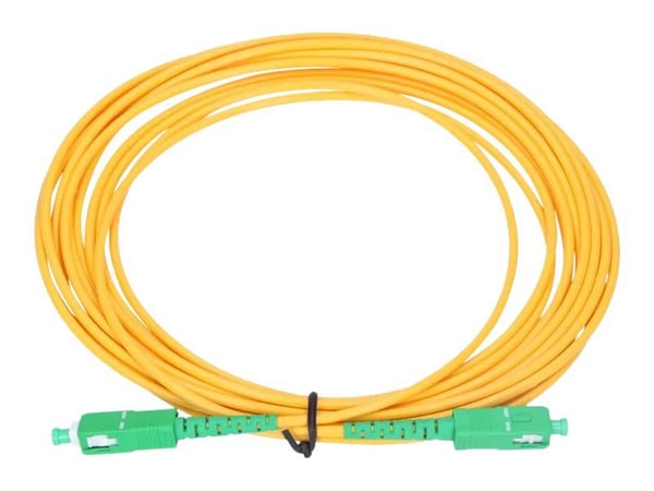 Extralink - Koblingskabel - SC/APC-enkeltmodus (hann) til SC/APC-enkeltmodus (hann) - 2 m - 3 mm - fiberoptisk - simpleks - G.657.A1