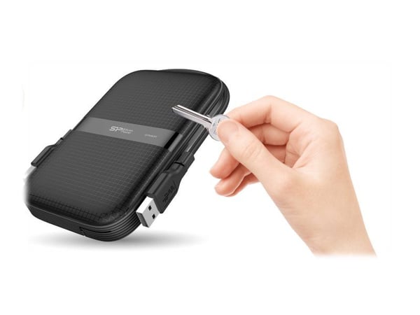 SILICON POWER Armor A60 - Harddisk - 4 TB - ekstern (bærbar) - 2.5" - USB 3.2 Gen 1 - svart