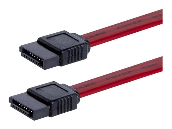 StarTech 12in SATA Serial ATA Cable - SATA cable - Serial ATA 150/300 - SATA (F) to SATA (F) - 1 ft - red - SATA12 - SATA-kabel - Serial ATA 150/30...