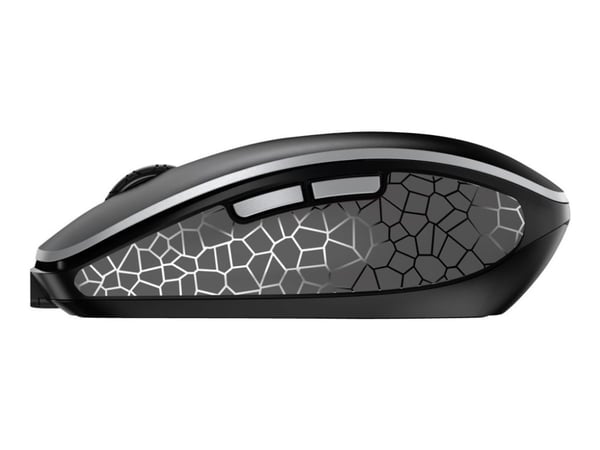 CHERRY MW 9100 - Mus - 6 knapper - trådløs - 2.4 GHz, Bluetooth 4.0 - USB trådløs mottaker - svart