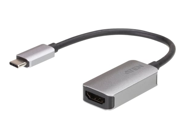 ATEN UC3008A1 - Video/audio-adapter - USB-C (hann) til HDMI (hunn) - USB 3.2 Gen 1 / Thunderbolt 3 / DisplayPort (Alt Mode) - 15.4 cm - 4 K 60 Hz (...