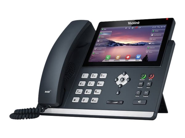 Yealink SIP-T48U - VoIP-telefon - 3-veis samtalefunksjon - SIP, SIP v2, SRTP - 16 linjer - klassisk grå