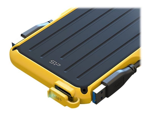 SILICON POWER Armor A66 - Harddisk - 1 TB - ekstern (bærbar) - 2.5" - USB 3.2 Gen 1 - gul
