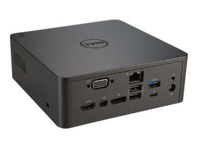 Dell Dual USB-C Thunderbolt Dock TB18DC - Dokkingstasjon - USB-C / Thunderbolt 3 - VGA, HDMI, DP, Mini DP, Thunderbolt - 1GbE - 210 watt - for Prec...