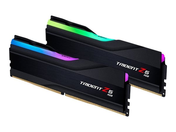 G.Skill Trident Z5 RGB - DDR5 - sett - 32 GB: 2 x 16 GB - DIMM 288-pin - 6000 MT/s / PC5-48000 - CL36 - 1.35 V - ikke-bufret - ikke-ECC - matt svart