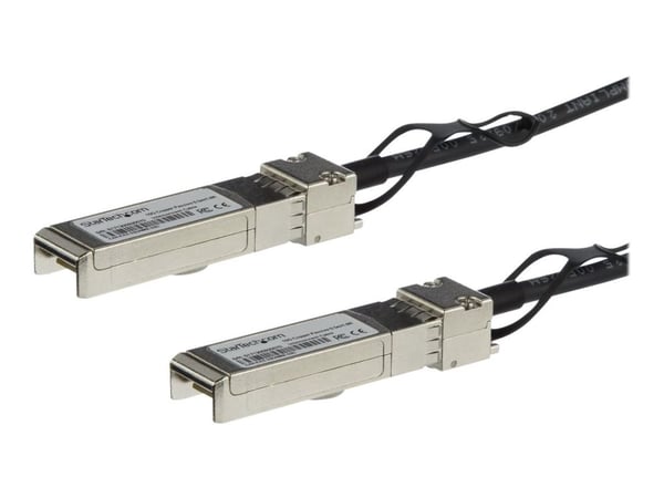 StarTech.com MSA ukodet kompatibel 0,5 m 10G SFP+ til SFP+ direktekoblingskabel Twinax, 10 GbE SFP+ kobber DAC 10 Gbps passiv transceivermodul DAC ...