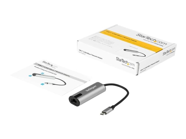 StarTech.com 2.5GbE USB C Ethernet-sovitin NBASE-T NIC, USB 3.0 Type C 2.5/1 Gigabit/100 Mbps Multi Speed Network/USB 3.1 kannettava tietokone RJ45...