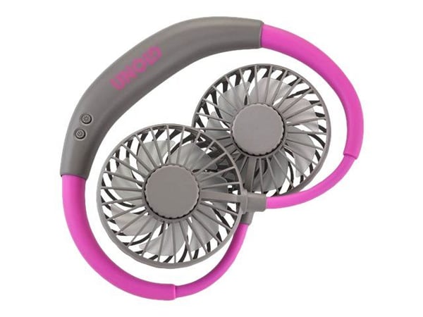 UNOLD Breezy - Kjølevifte - over nakken - USB - anthracite/purple