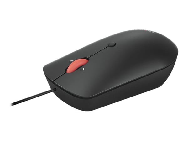 Lenovo ThinkPad Compact - Mus - høyre- og venstrehåndet - optisk - 4 knapper - kablet - USB, USB-C - ravnsort - OEM
