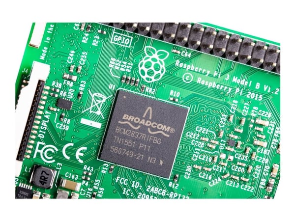 Raspberry Pi 3 Model B - Enkeltbrettsdatamaskin - Broadcom BCM2837 / 1.2 GHz - RAM 1 GB - 802.11b/g/n, Bluetooth 4.1