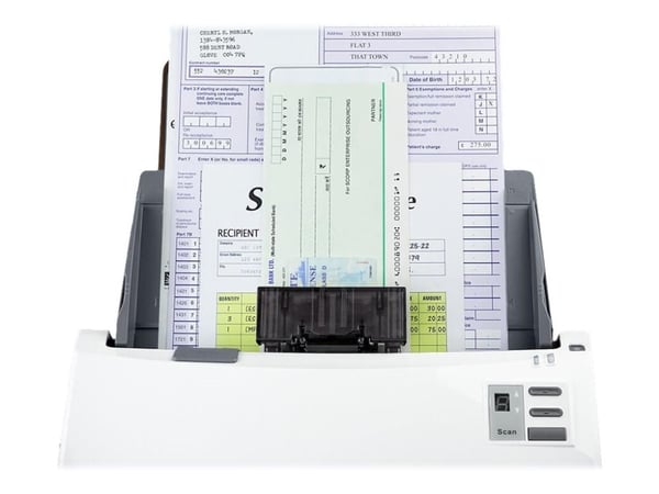 Plustek SmartOffice PS456U Plus - Dokumentskanner - Dobbel CIS - Dupleks - 216 x 5080 mm - 600 dpi x 600 dpi - inntil 80 spm (mono) / inntil 45 spm...